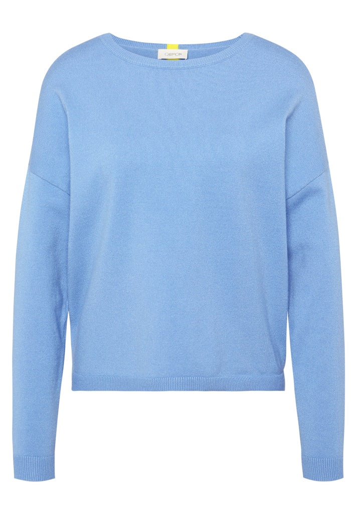 Cartoon Damen Pullover Blue/Yellow