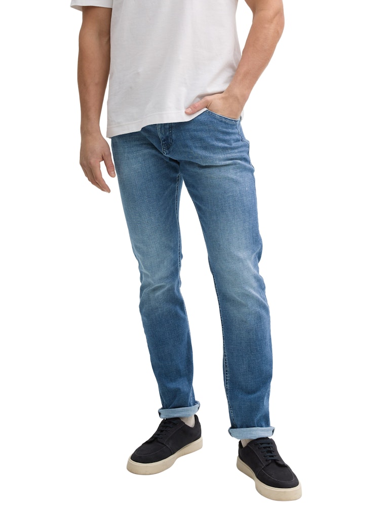 Tom Tailor Herren Jeans Used Mid Stone