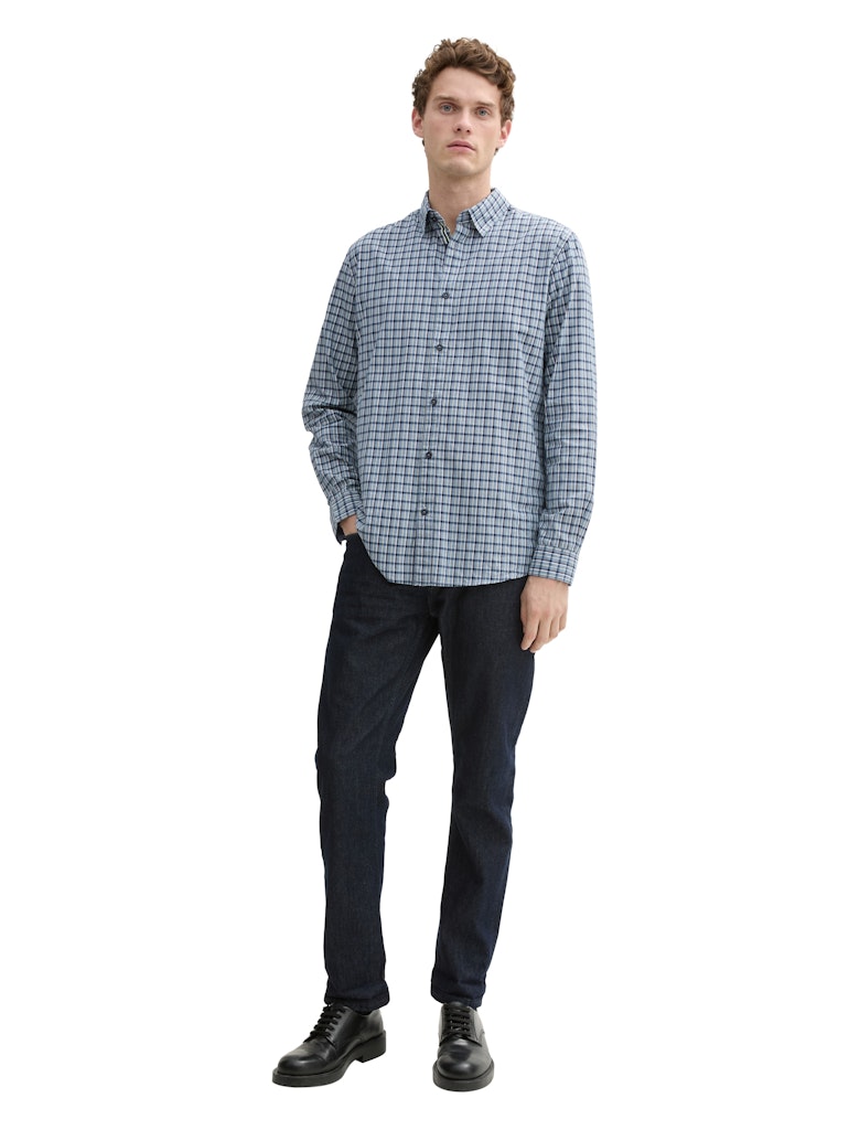 Tom Tailor Herren Hemden lang Mystical Blue L