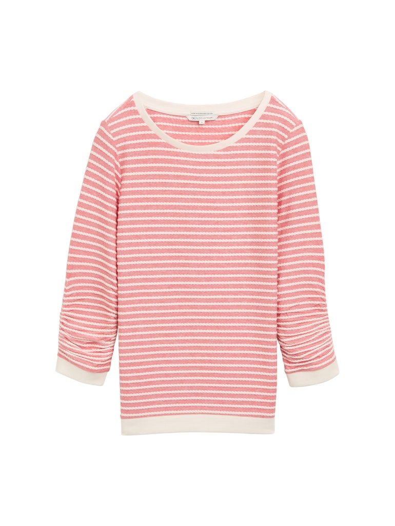 Tom Tailor denim Damen Sweatshirts Red White Struc