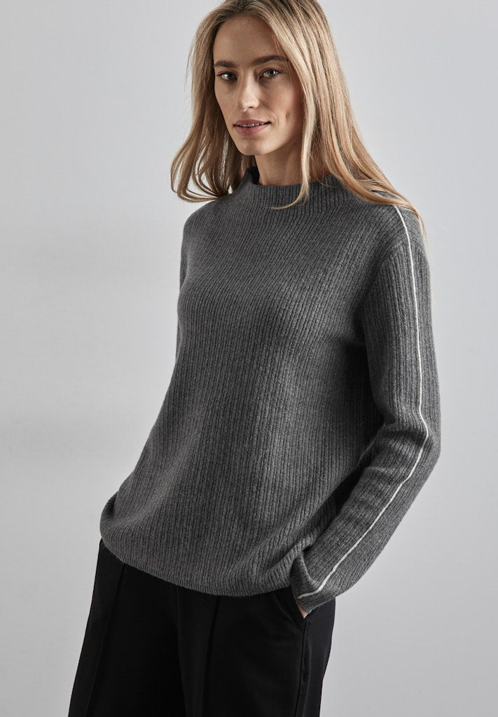 Street One Damen Pullover  Echo Grey