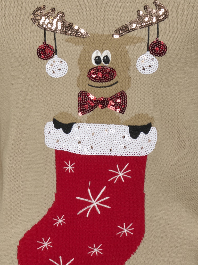 Only Mädchen Pullover & Strickjacken Humus/Christmas