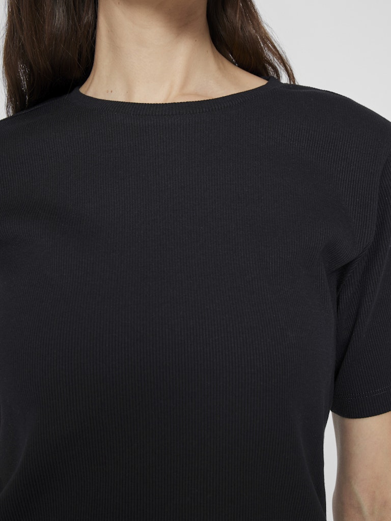 Vila Damen T-Shirts Black Beauty