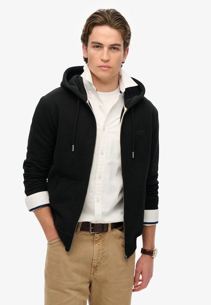 Superdry Men Herren Sweatjacken A Black