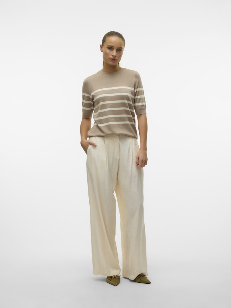 Vero Moda Damen Pullover Silver Mink/W B