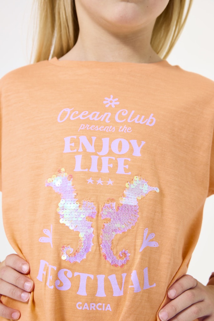 Garcia Mädchen T-Shirts & Tops Coral Kiss