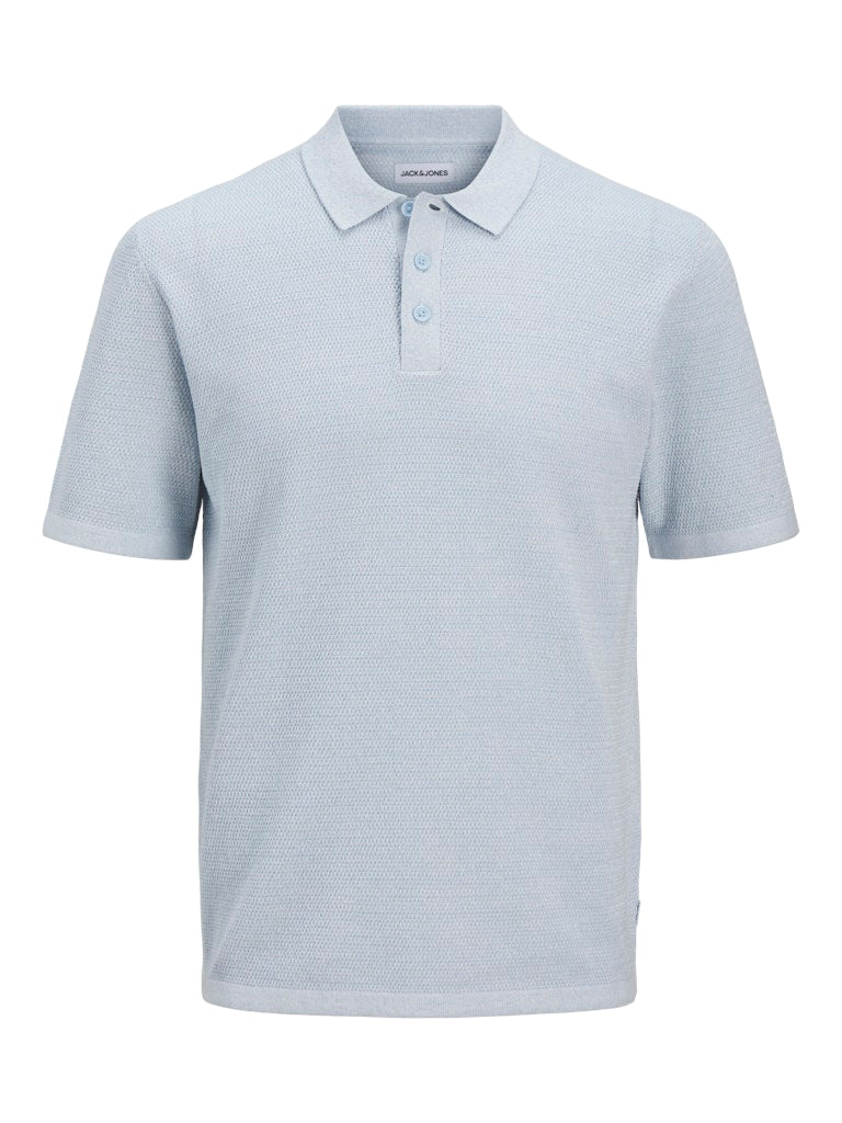 Jack & Jones Herren Polo-Shirts Chambray Blue/W