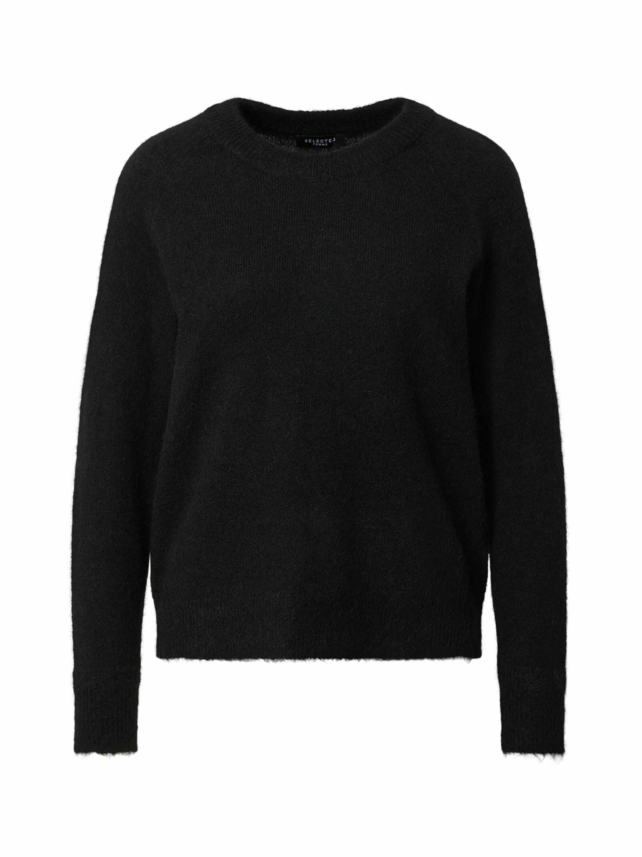 Selected Femme Damen Pullover Black