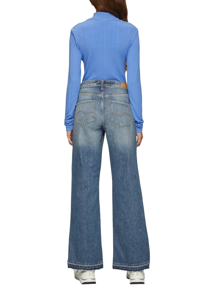 QS by S.Oliver Damen T-Shirts Blue