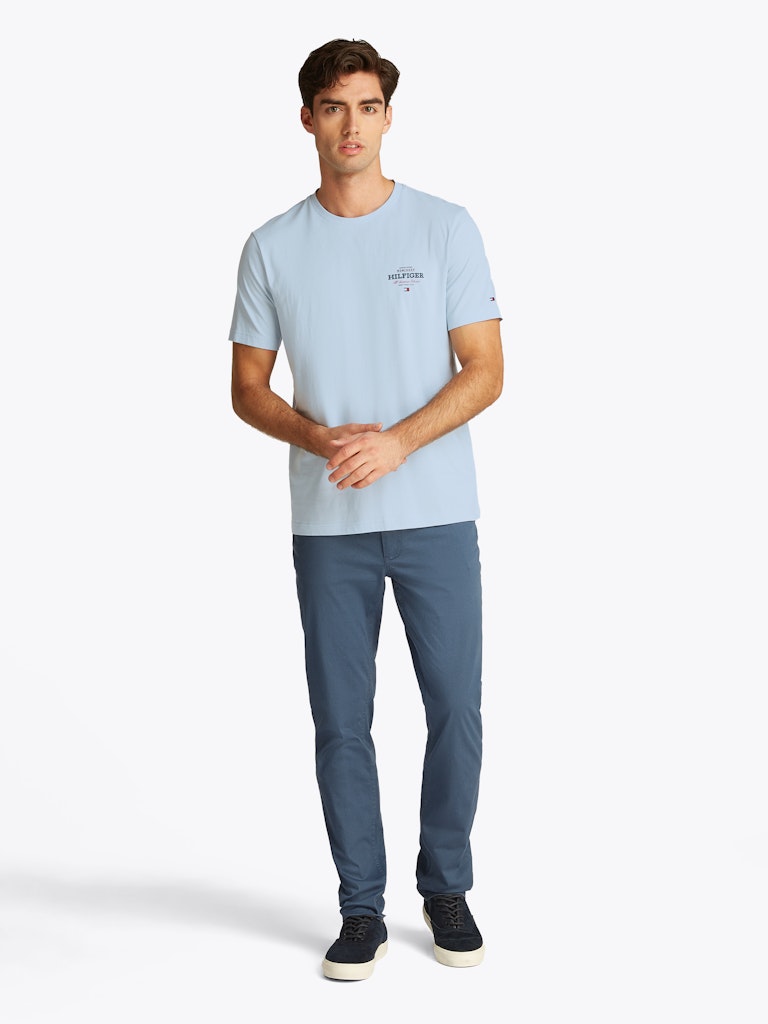 Tommy Hilfiger Herren T-Shirts kurz Co Blue