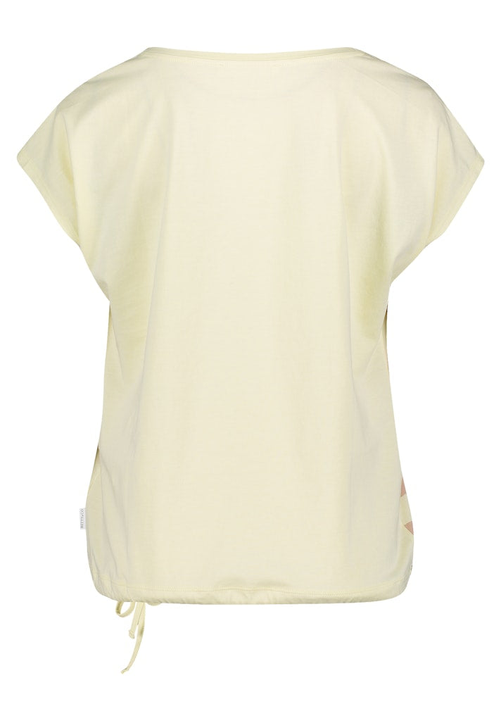 Betty & Co Damen T-Shirts Yellow/Taupe