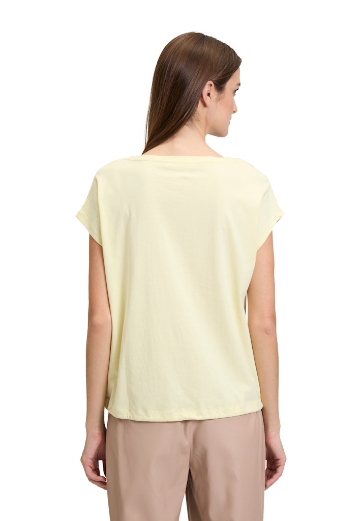 Betty & Co Damen T-Shirts Yellow/Taupe