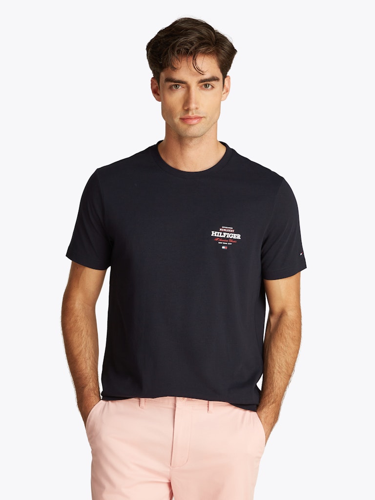 Tommy Hilfiger Herren T-Shirts kurz Dw Blue