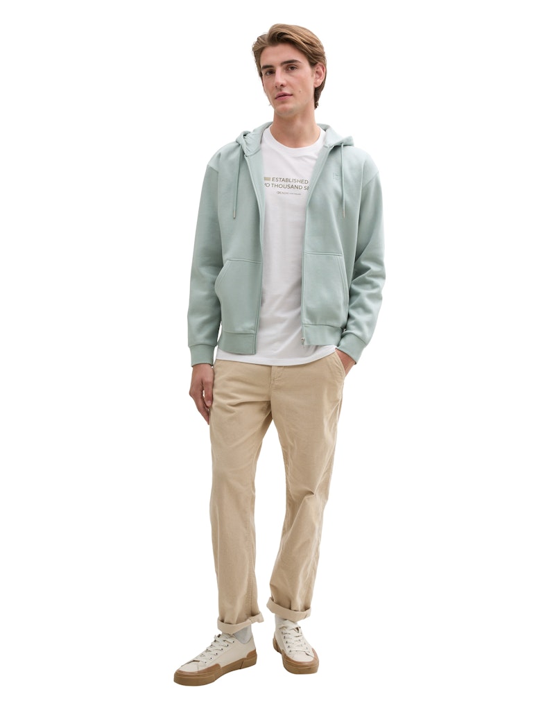 Tom Tailor denim Herren Sweatjacken Light Ice Blue