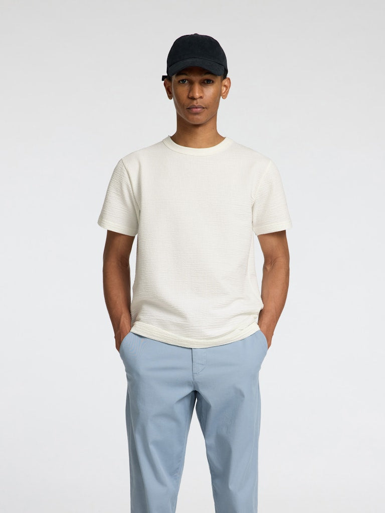 Selected homme Herren T-Shirts kurz  Egret
