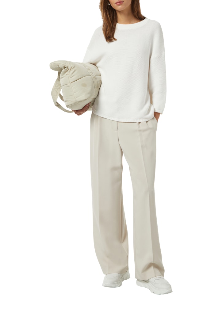 Comma CI Damen Pullover  White