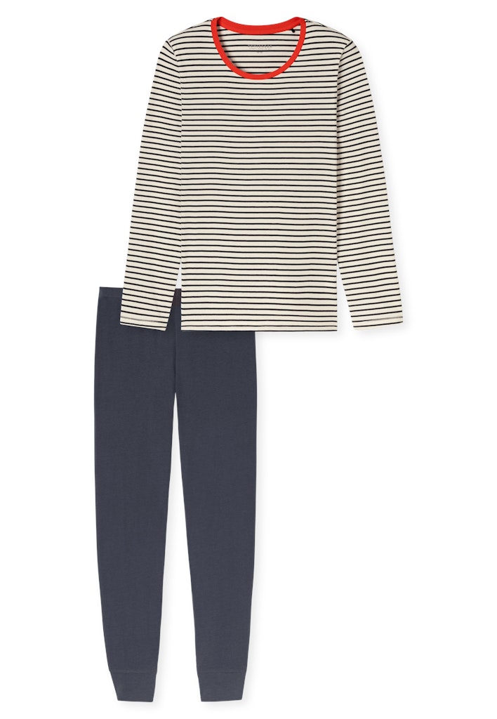 Schiesser Schlafanzug Off-White