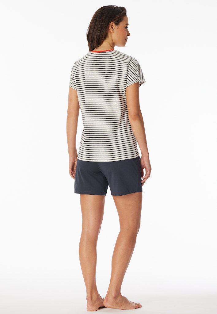 Schiesser Schlafanzug Off-White