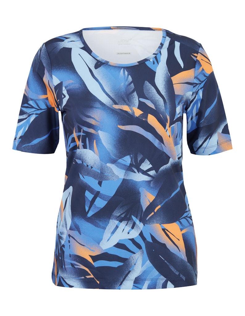 Joy Shirts Blue Leaf Print