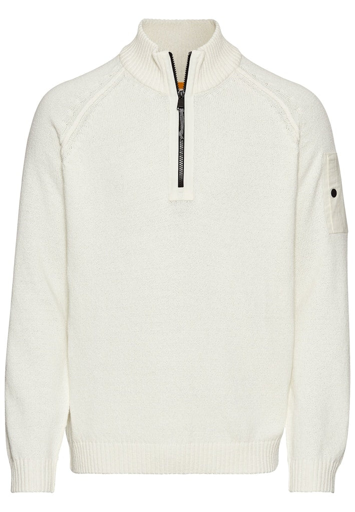 Camel active Herren Pullover  Ecru