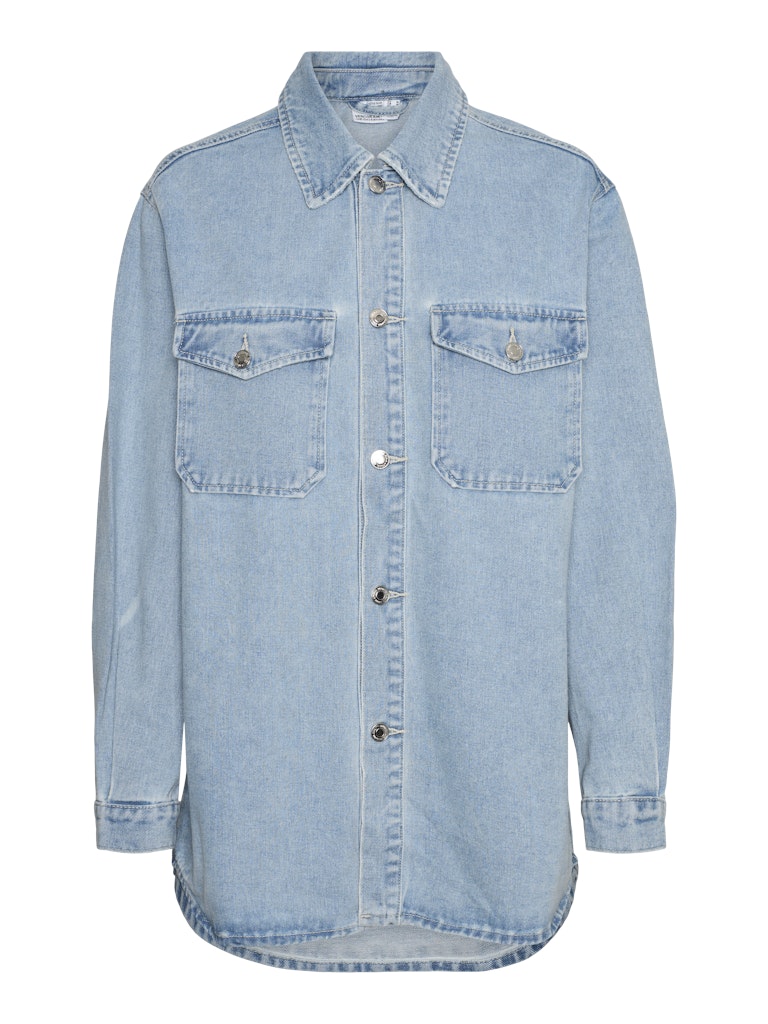 Vero Moda Damen Blusen Light Blue Deni
