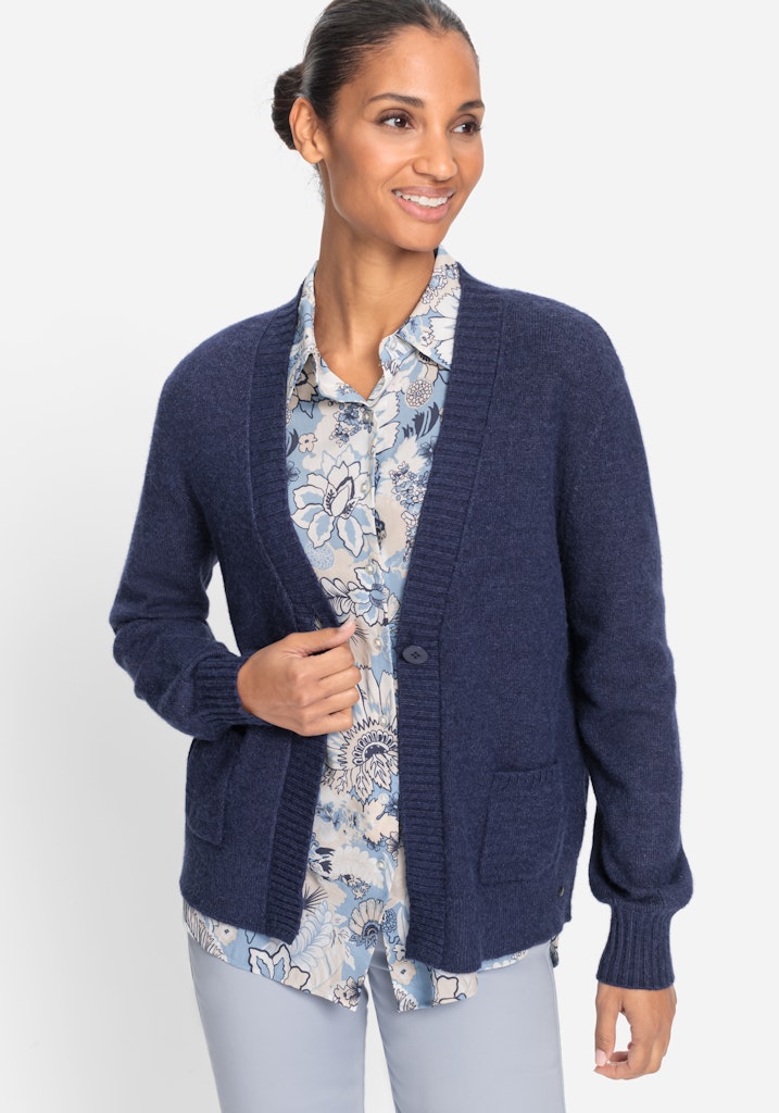 Olsen Damen Strickjacken  Dark Indi