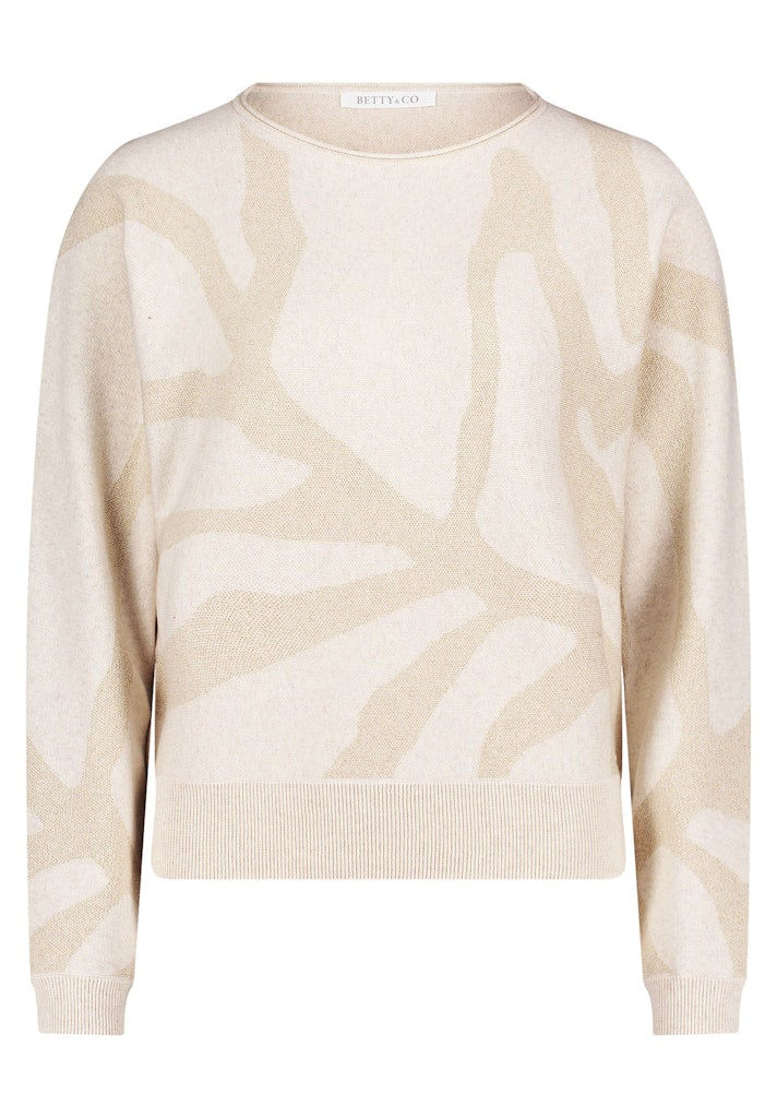Betty & Co Damen Pullover Dark Cream Mela
