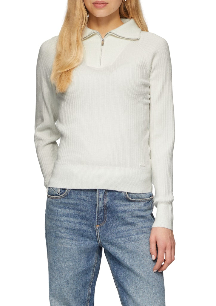 QS by S.Oliver Damen Pullover White