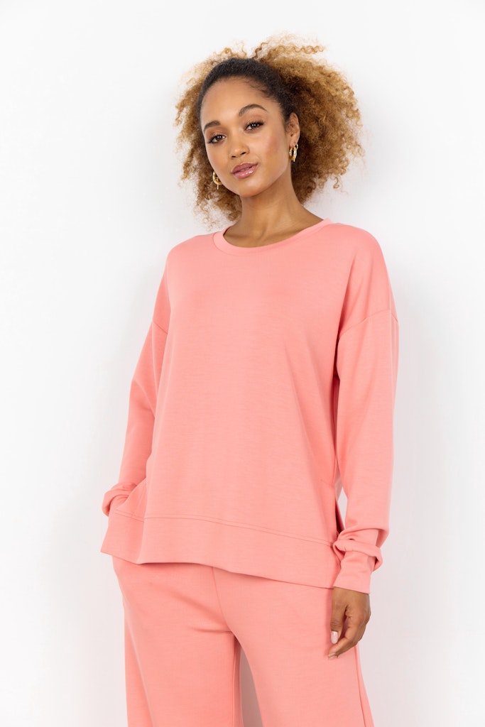 Soya Concept Damen Sweatshirts Peach Pink