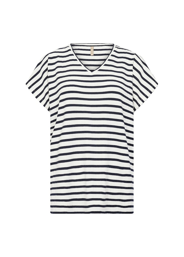Soya Concept Damen T-Shirts Cream Combi