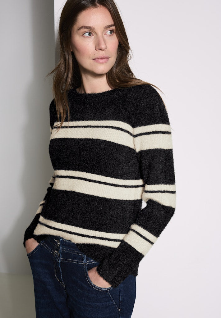 Cecil Damen Pullover  Black