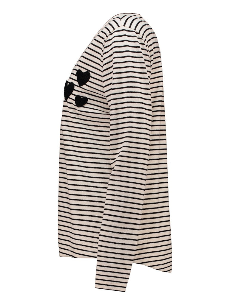 Haily's Damen T-Shirts Black Stripe