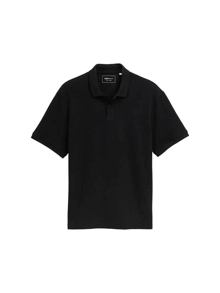 Tom Tailor denim Herren Polo-Shirts Black