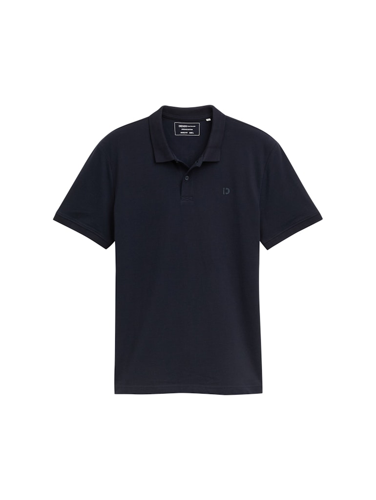 Tom Tailor denim Herren Polo-Shirts Sky Captain Blu