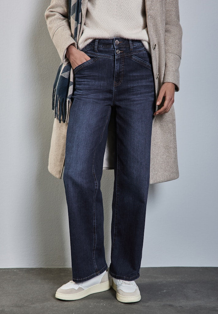 Street One Damen Hosen  Dark Blue
