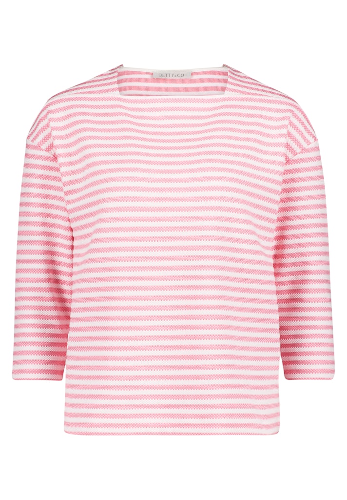 Betty & Co Damen T-Shirts Red/Cream