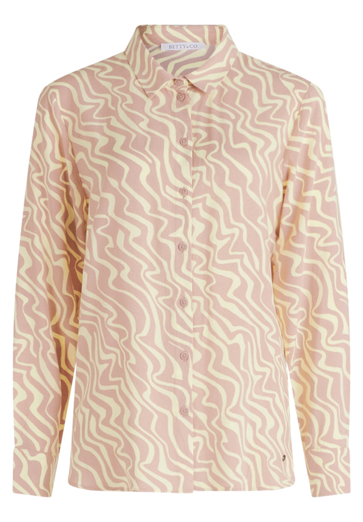 Betty & Co Damen Blusen Taupe/Yellow