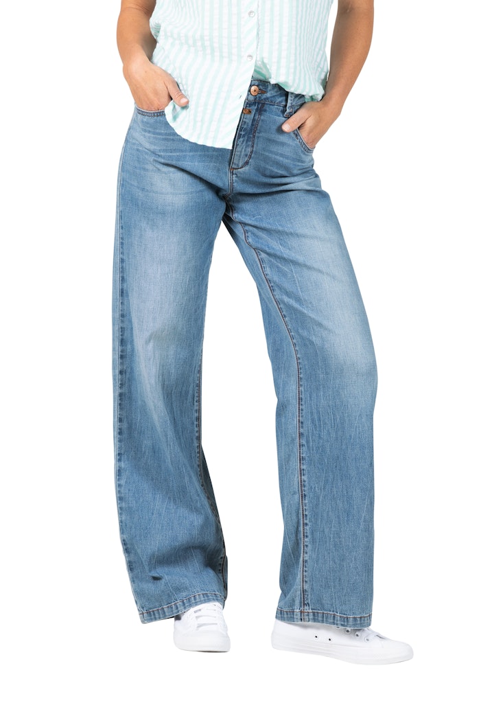 Timezone Damen Jeans  Mid Olymp