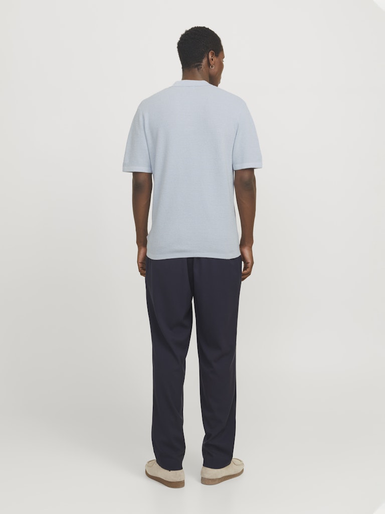 Jack & Jones Herren Polo-Shirts Chambray Blue/W