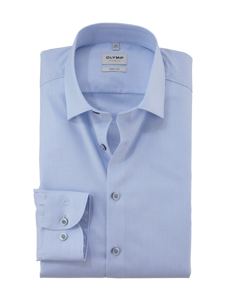 Olymp Herren Hemden lang  Bleu