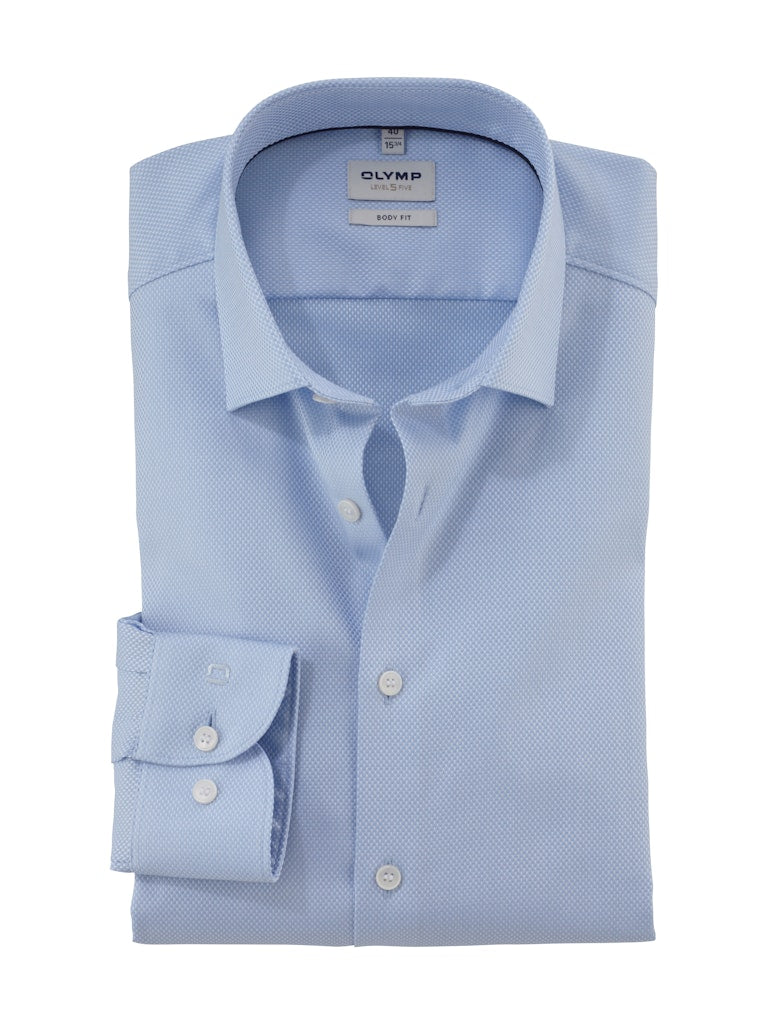 Olymp Herren Hemden lang  Bleu