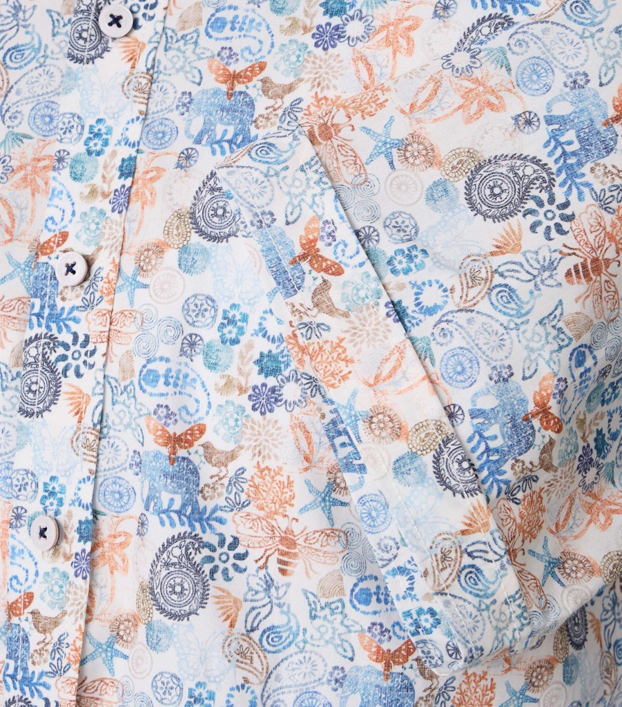 Casa Moda Herren Hemden kurz  Blau
