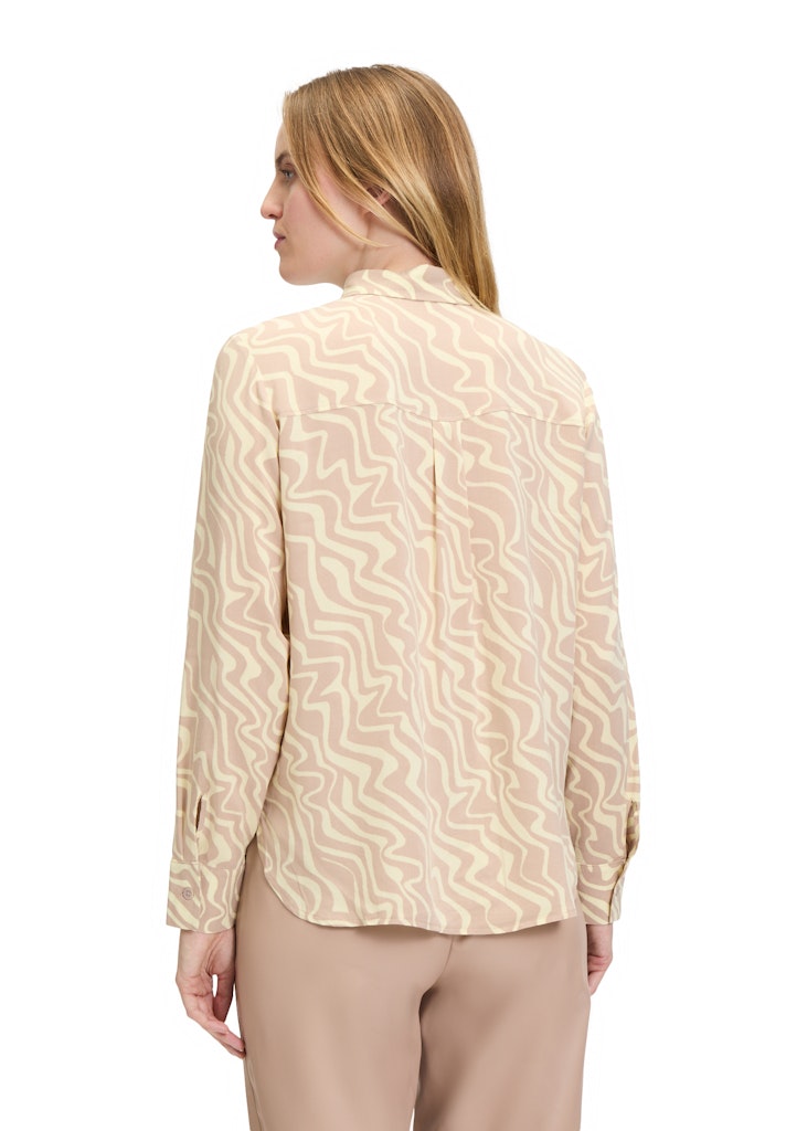 Betty & Co Damen Blusen Taupe/Yellow