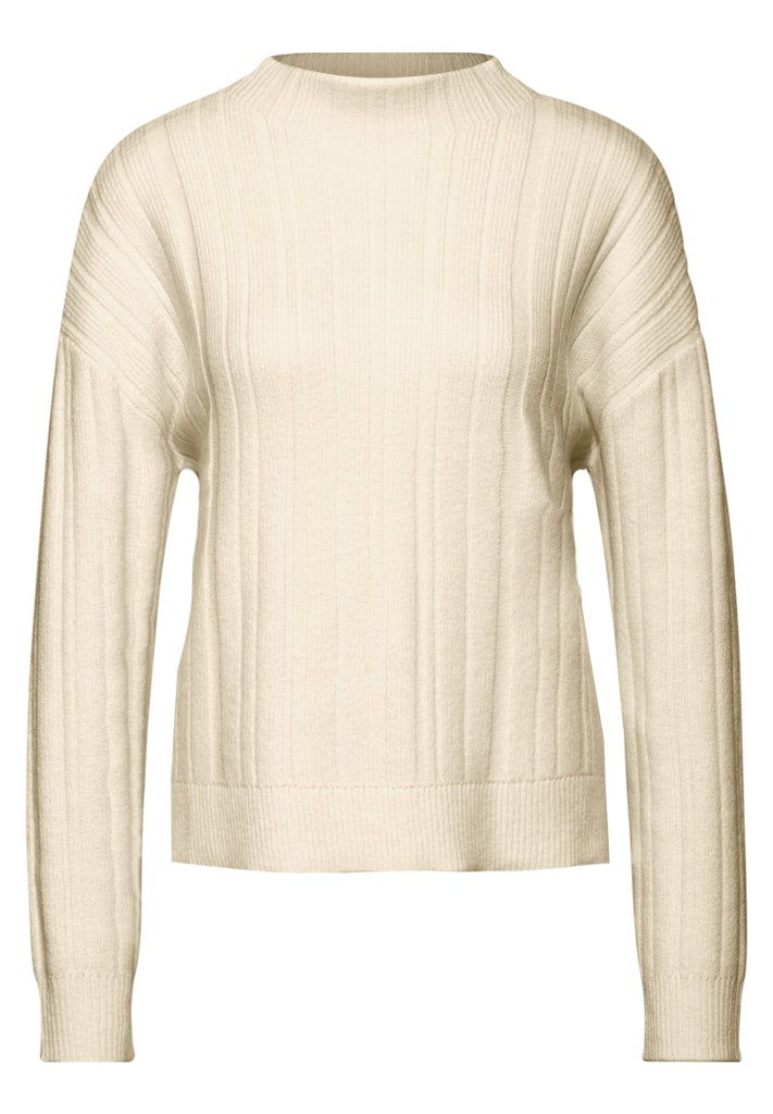 Street One Damen Pullover  Soft Beig