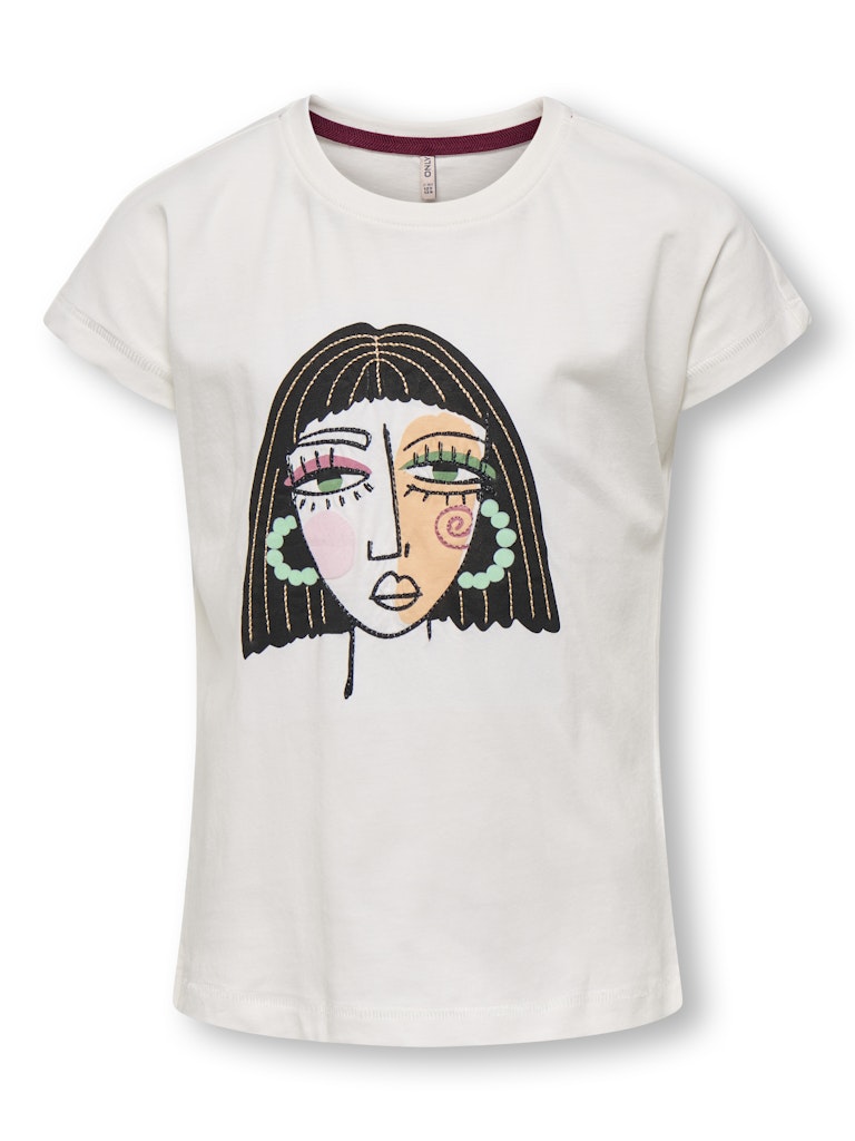 Only Mädchen T-Shirts & Tops Cloud Dancer/La