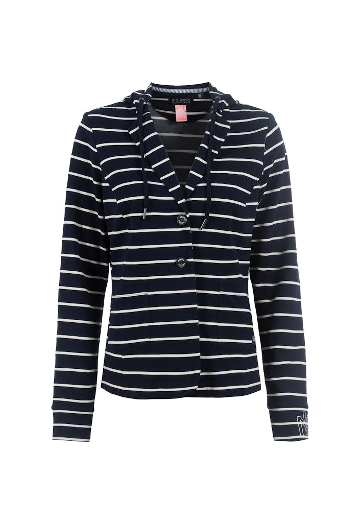 Soquesto Damen Blazer Dunkelblau