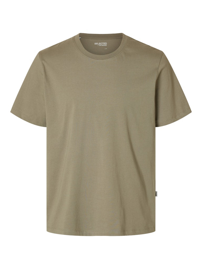 Selected homme Herren T-Shirts kurz  Vetiver