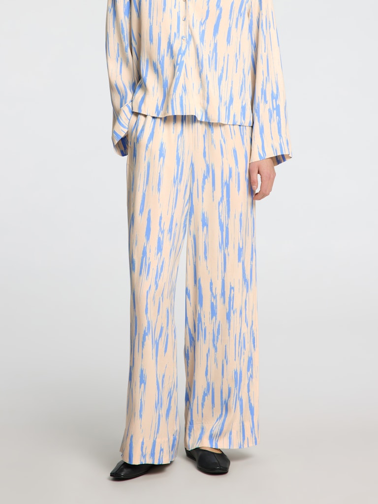 Selected Femme Damen Hosen Birch/Aop