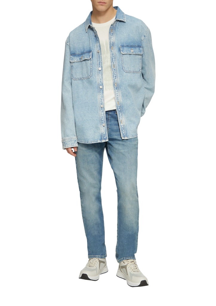 QS by S.Oliver Herren Hemden lang Blue