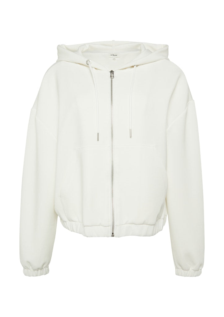 S. Oliver red Damen Sweatjacken White